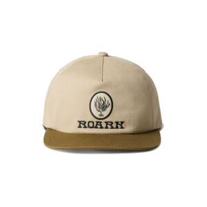 Men's ROARK NWT Tan Brown Cotton Adjustable Venture Snapback Hat / Cap